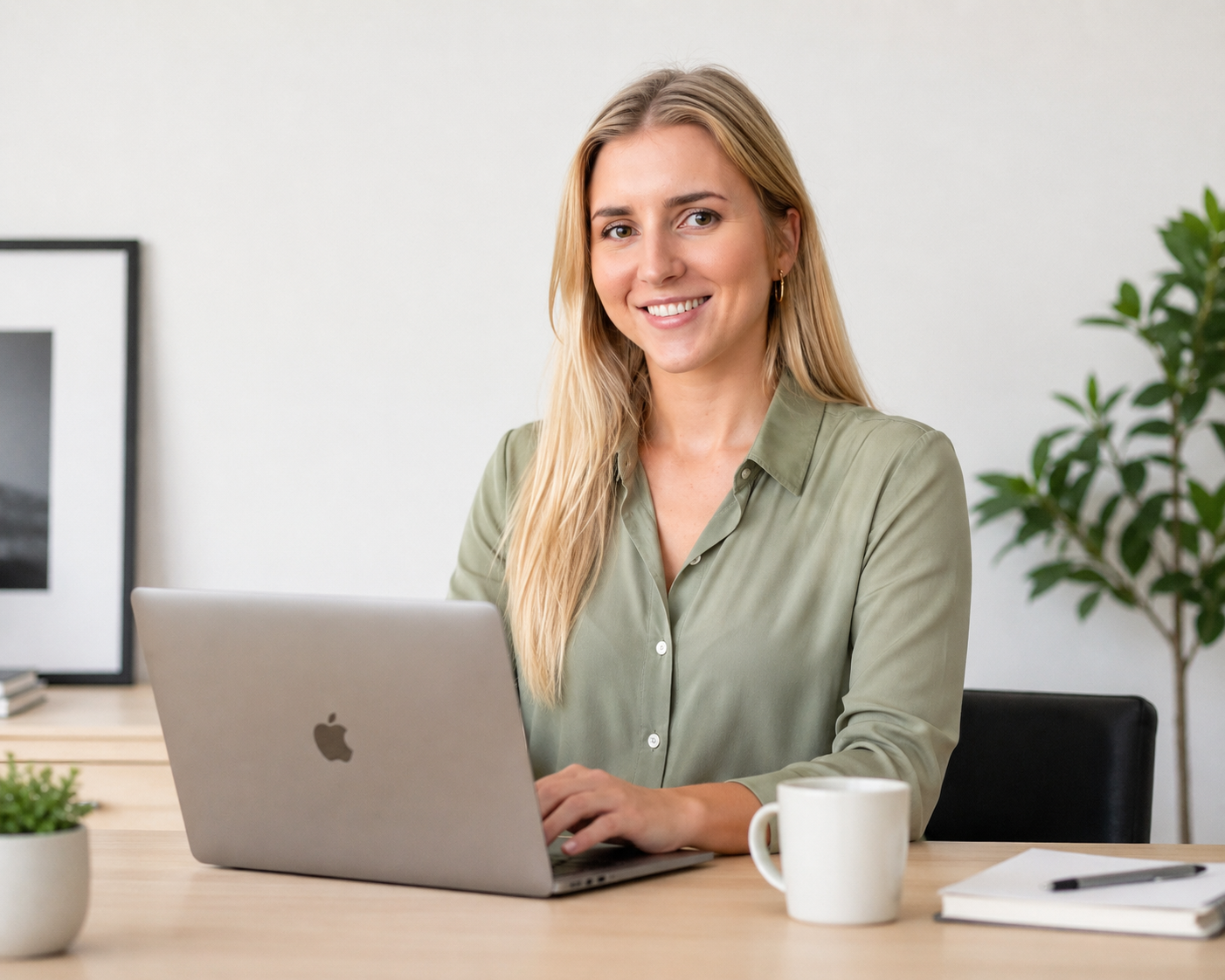 Make It Media founder working on a practitioner website