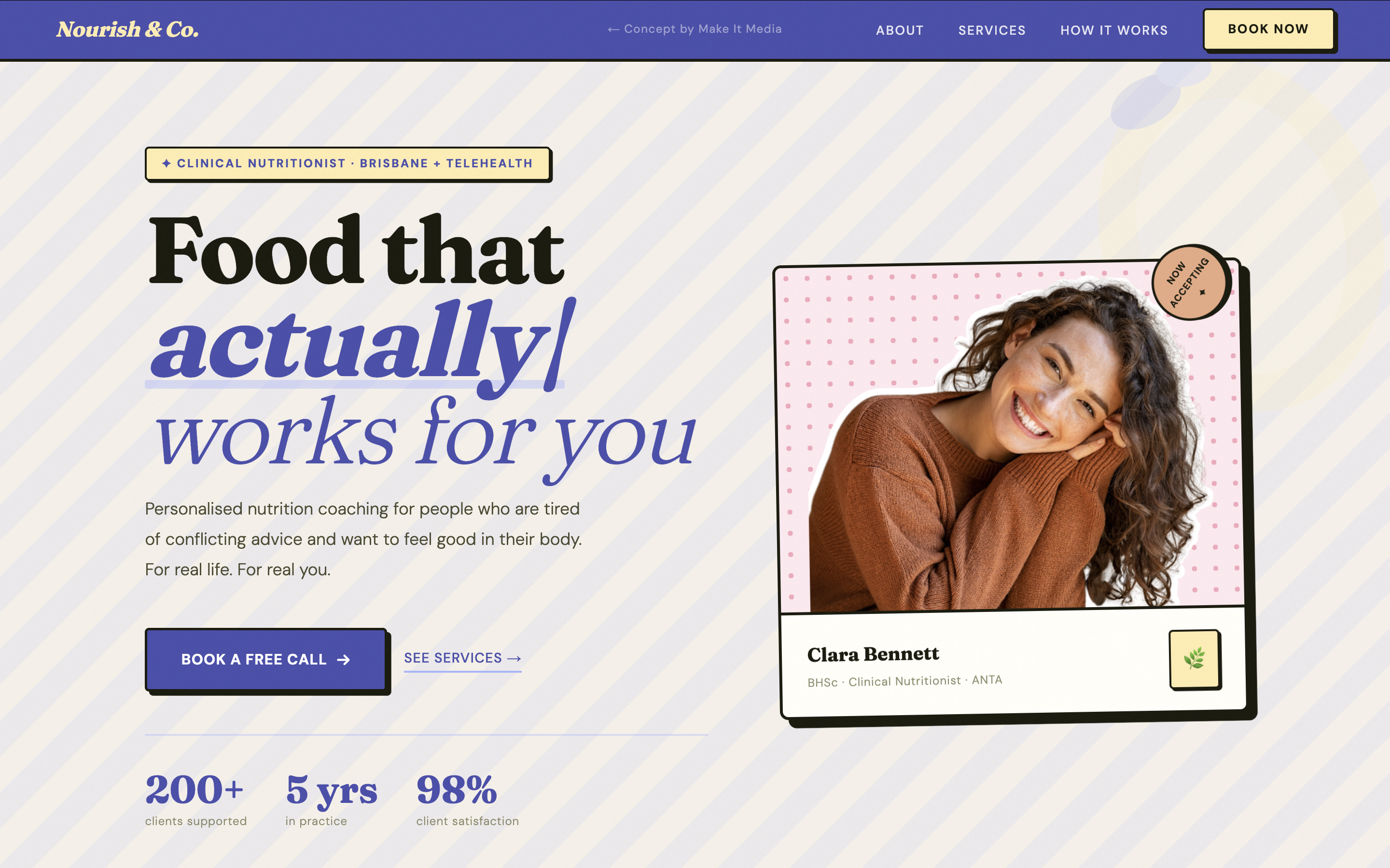 Nourish & Co. website preview