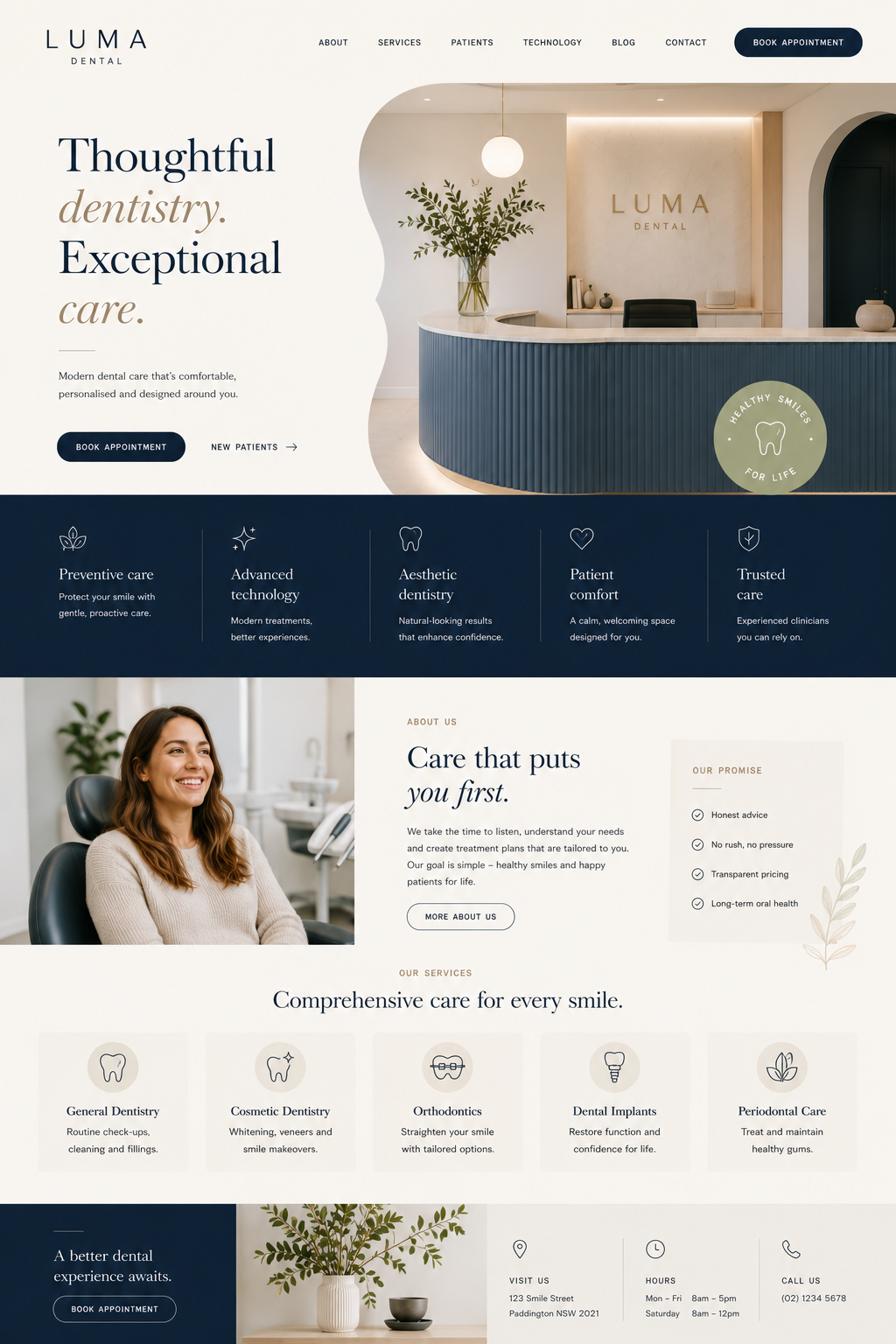 Dental Clinic concept design by Make It Media