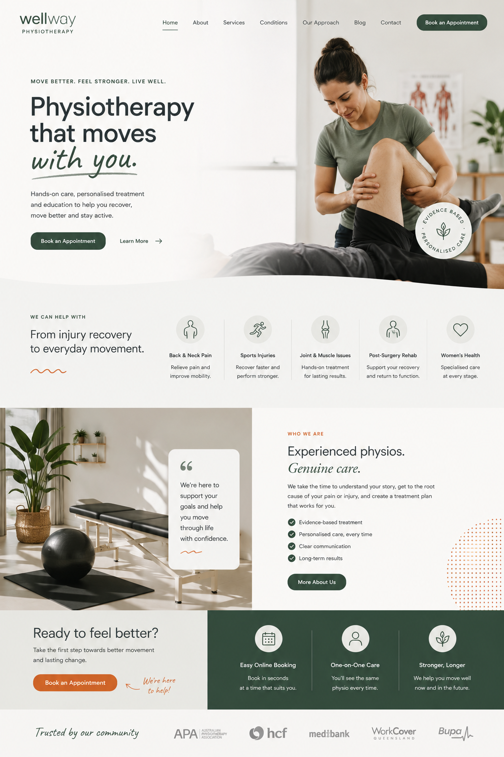 Physiotherapy concept design by Make It Media